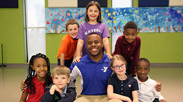 Fun Company kids with site director